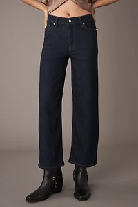 FRAME Le Slim Palazzo High-Rise Crop Wide Leg Jeans