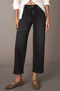 FRAME The Mellow Mid-Rise Crop Straight-Leg Jeans