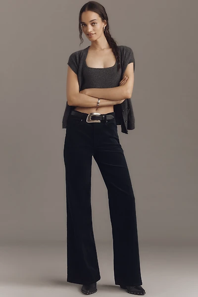 FRAME Le Slim Palazzo Corduroy High-Rise Wide-Leg Jeans