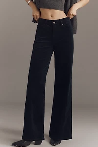 FRAME Le Slim Palazzo Corduroy High-Rise Wide-Leg Jeans