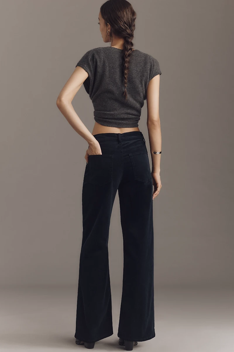 FRAME Le Slim Palazzo Corduroy High-Rise Wide-Leg Jeans