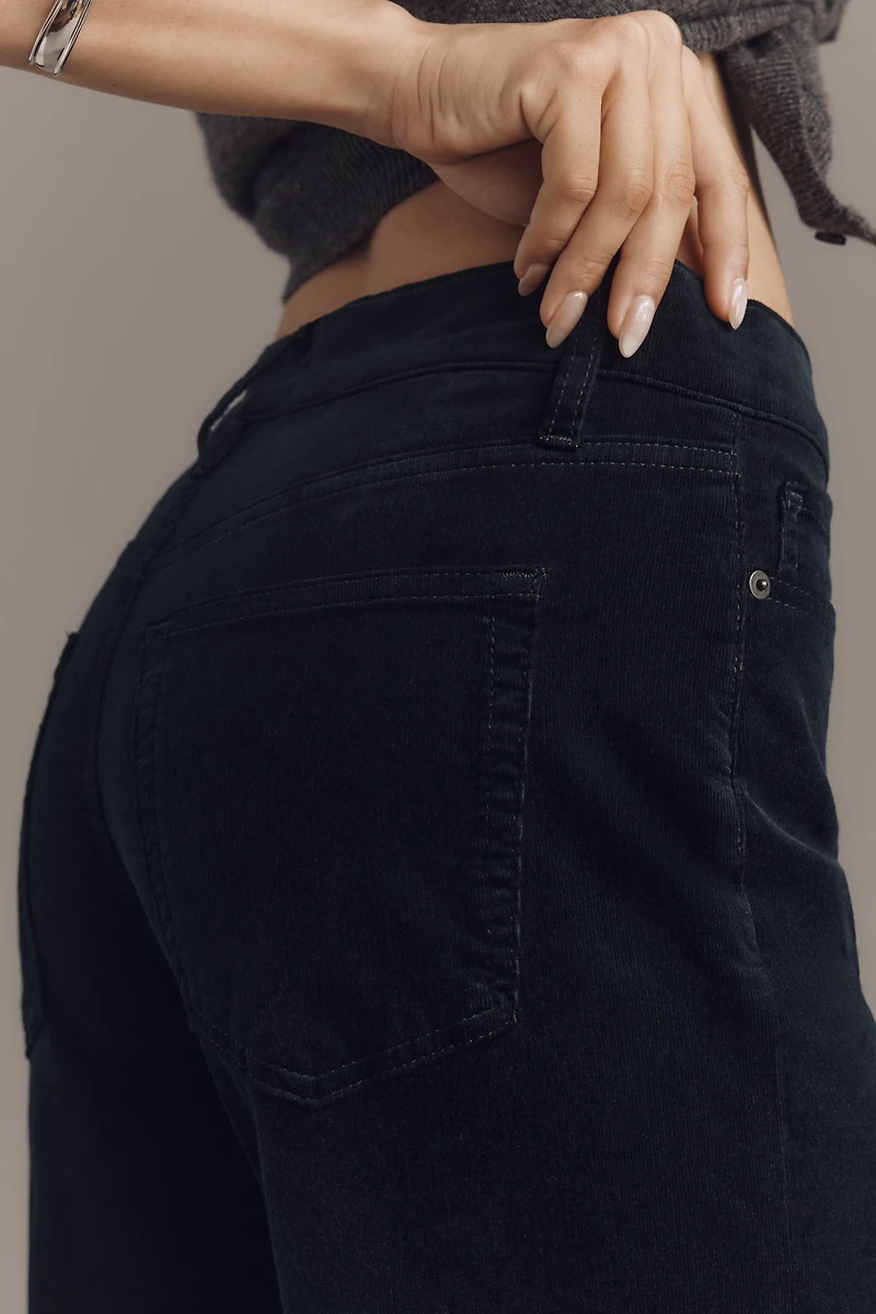 FRAME Le Slim Palazzo Corduroy High-Rise Wide-Leg Jeans