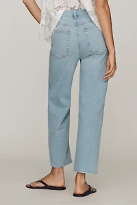 FRAME Le Pixie High-Rise Straight-Leg Jeans