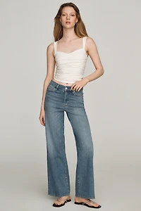 FRAME Le Slim Palazzo High-Rise Wide-Leg Jeans