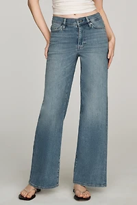 FRAME Le Slim Palazzo High-Rise Wide-Leg Jeans