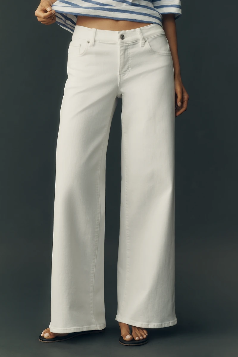 FRAME Le Slim Palazzo Low-Rise Wide-Leg Jeans