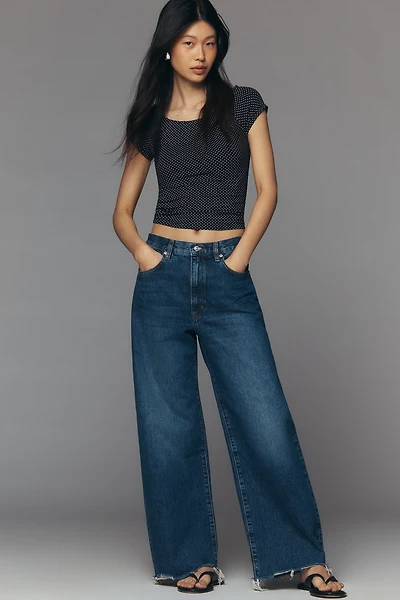 FRAME The Bow High-Rise Tapered Jeans