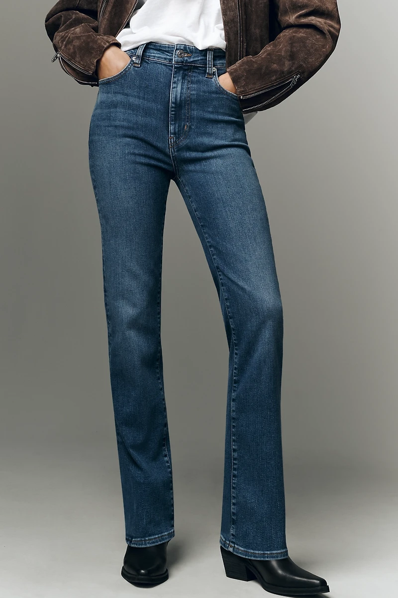 Frame The Pencil High-Rise Straight-Leg Jeans