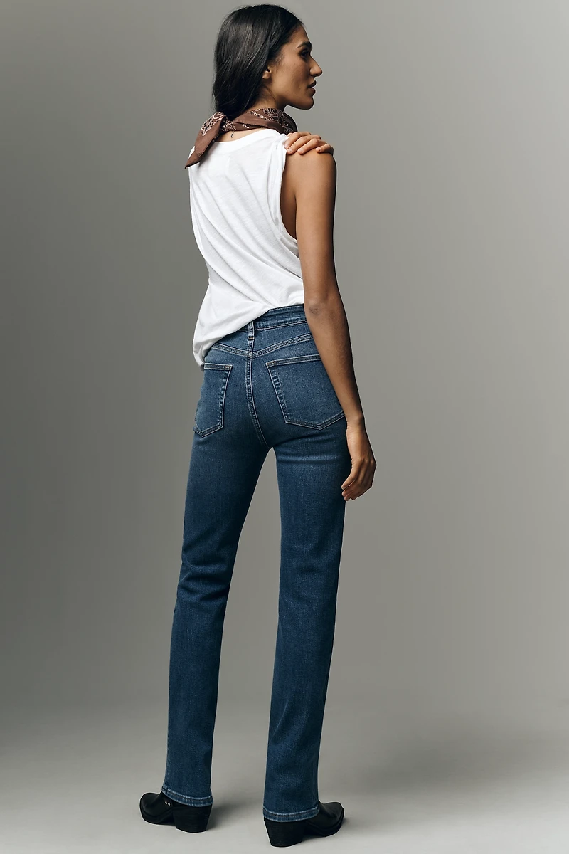 Frame The Pencil High-Rise Straight-Leg Jeans
