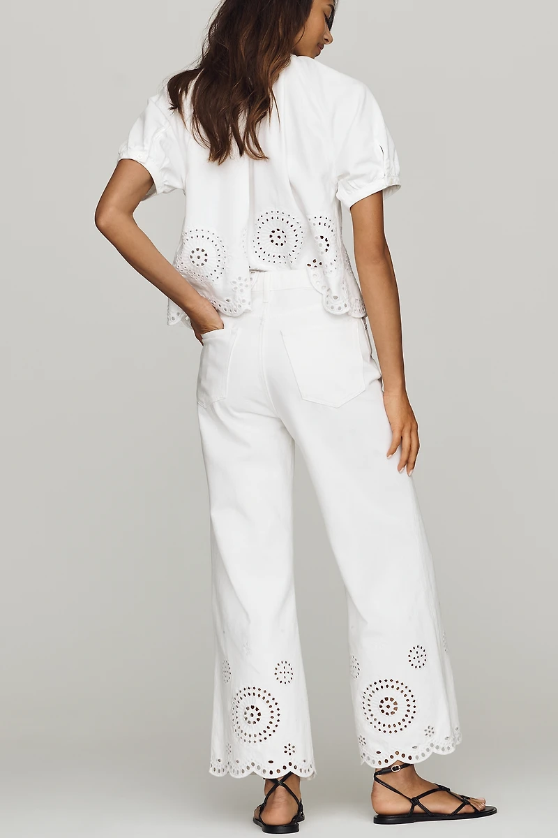 FRAME High-Rise Flared Jeans