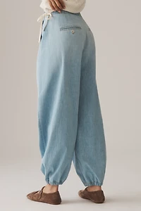 Pilcro High-Rise Denim Joggers