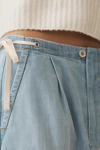 Pilcro High-Rise Denim Joggers