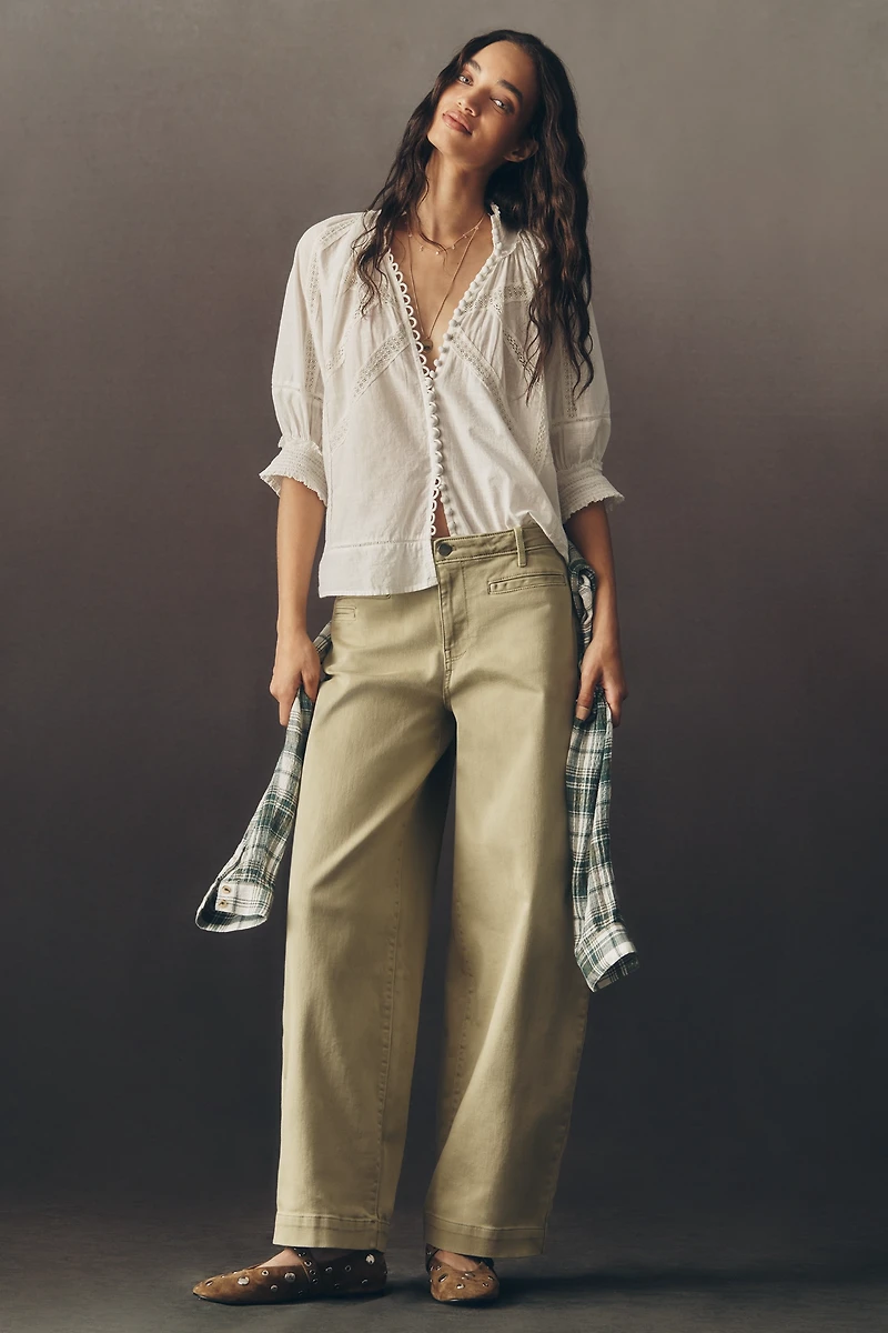 Maeve Low-Slung Tapered Slouch Jeans