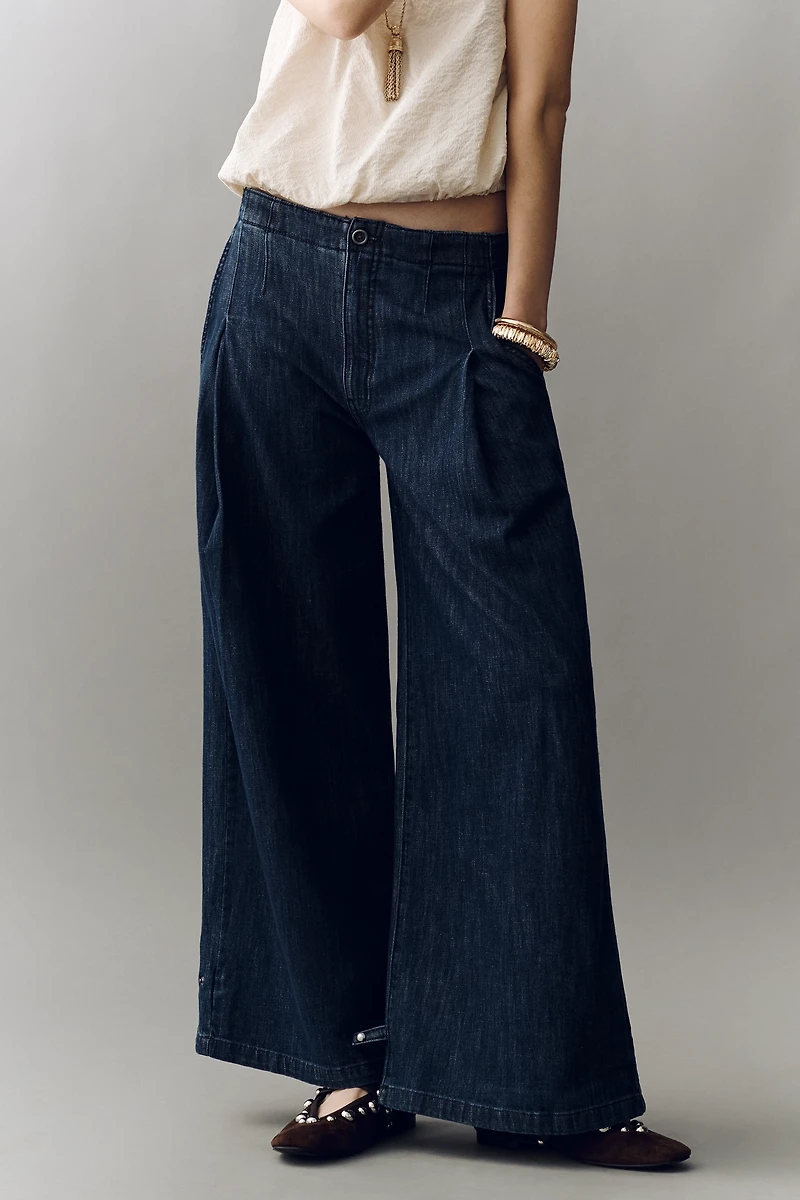 Pilcro High-Rise Wide-Leg Trouser Jeans
