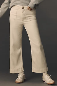 The Colette Crop Wide-Leg Jeans by Maeve