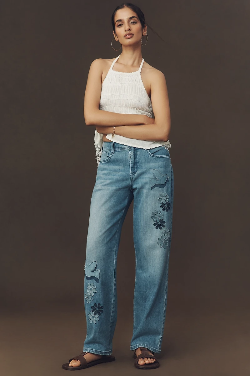 Pilcro Baggy Slim Boyfriend High-Rise Relaxed Jeans