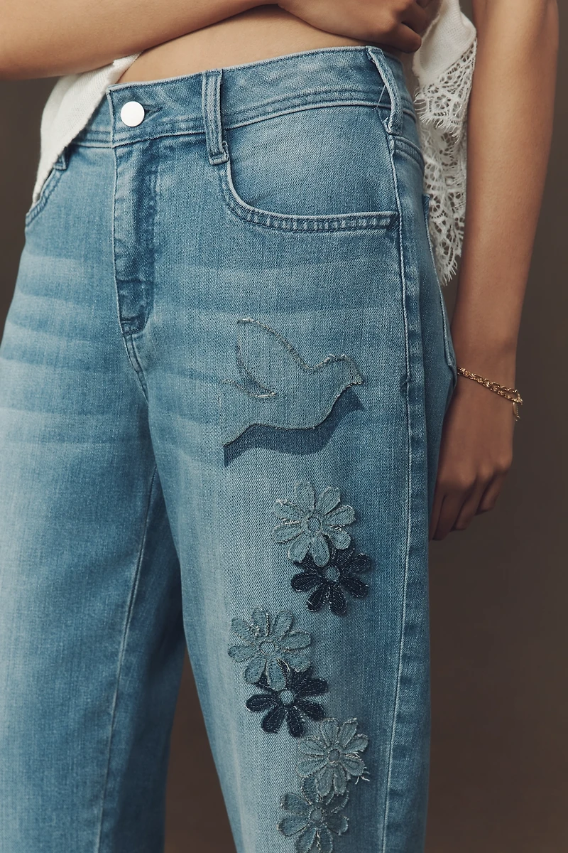 Pilcro Baggy Slim Boyfriend High-Rise Relaxed Jeans