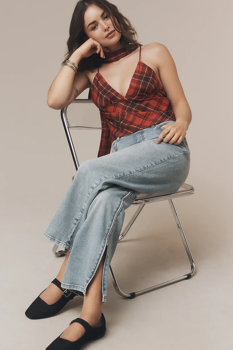 Pilcro Baggy Slim Boyfriend High-Rise Relaxed Jeans