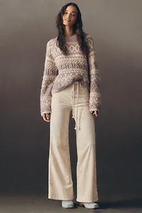 The Robbie Corduroy High-Rise Flare Jeans by Pilcro