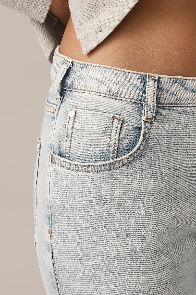 Pilcro The Curvy Baggy Boyfriend Mid-Rise Relaxed Jeans