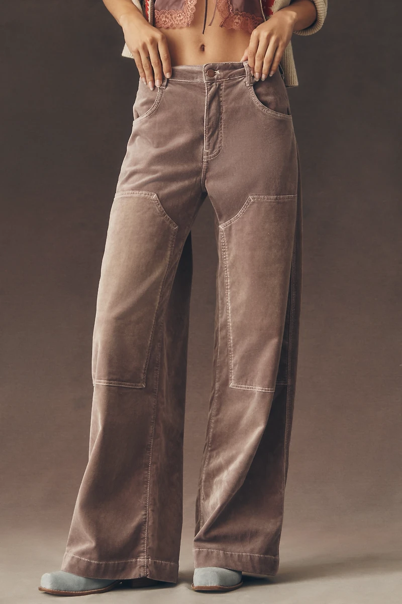 Pilcro High-Rise Puddle Curve Taper Jeans