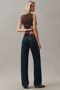 EB Denim Low-Rise Baggy Wide-Leg Jeans