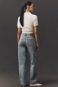 EB Denim Alida High-Rise Loose Bowed Jeans