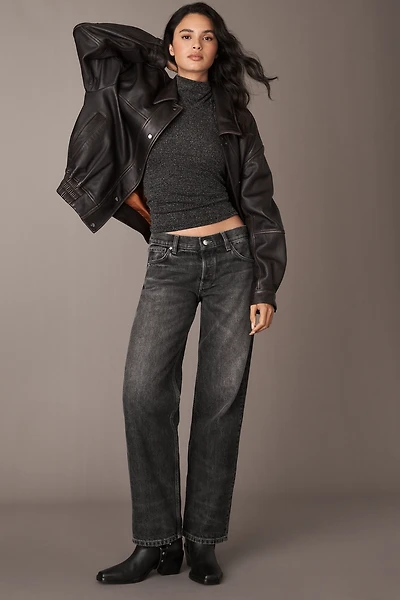 EB Denim Low-Rise Baggy Wide-Leg Jeans