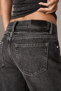 EB Denim Low-Rise Baggy Wide-Leg Jeans