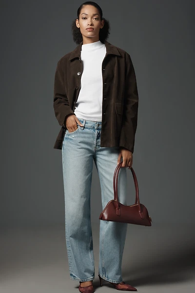 EB Denim Low-Rise Baggy Wide-Leg Jeans