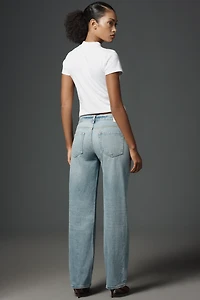 EB Denim Low-Rise Baggy Wide-Leg Jeans