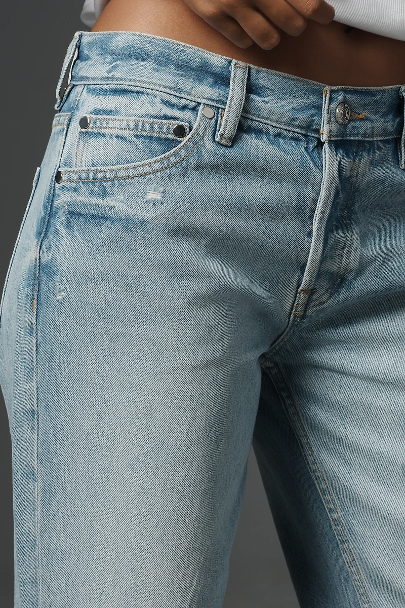 EB Denim Low-Rise Baggy Wide-Leg Jeans