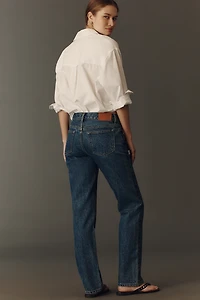 EB Denim Ariel Mid-Rise Wedgie Straight-Leg Jeans