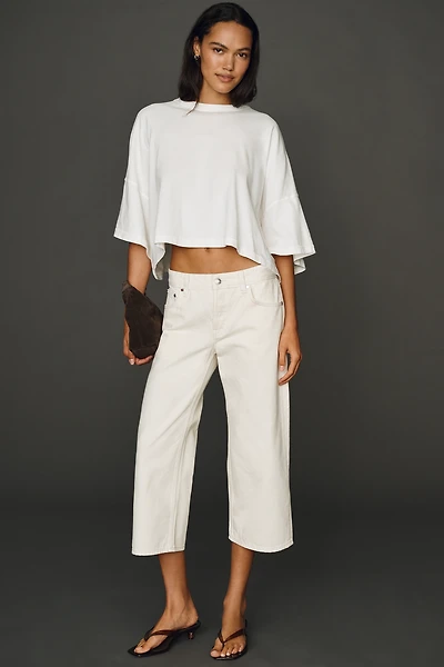 EB Denim Low-Rise Baggy Capri Jeans