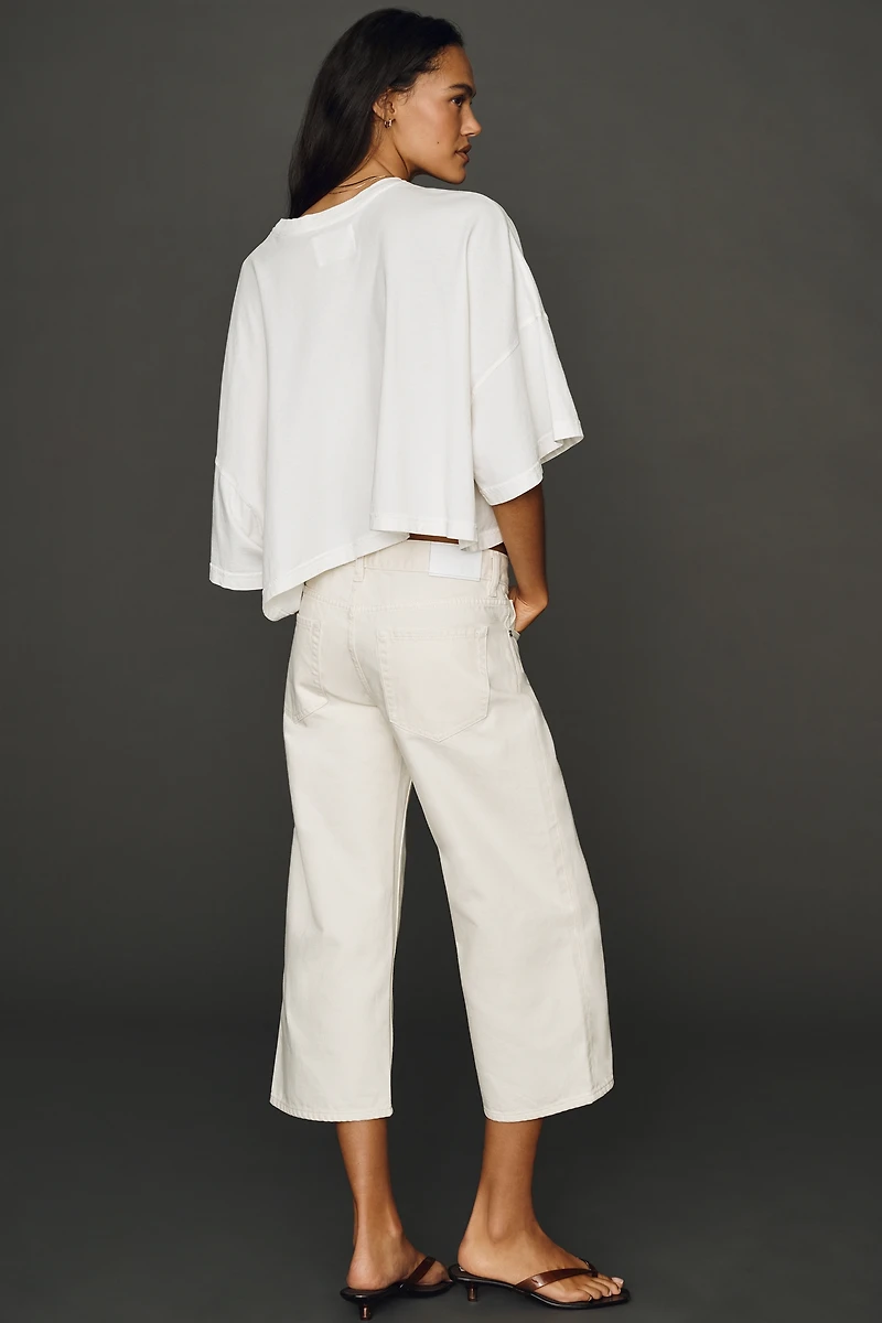 EB Denim Low-Rise Baggy Capri Jeans