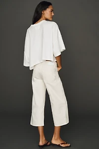 EB Denim Low-Rise Baggy Capri Jeans