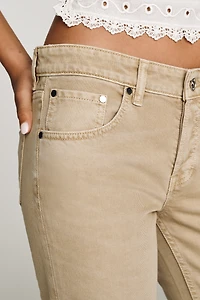 EB Denim Ariel Wedgie Mid-Rise Straight-Leg Jeans