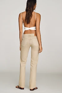 EB Denim Ariel Wedgie Mid-Rise Straight-Leg Jeans