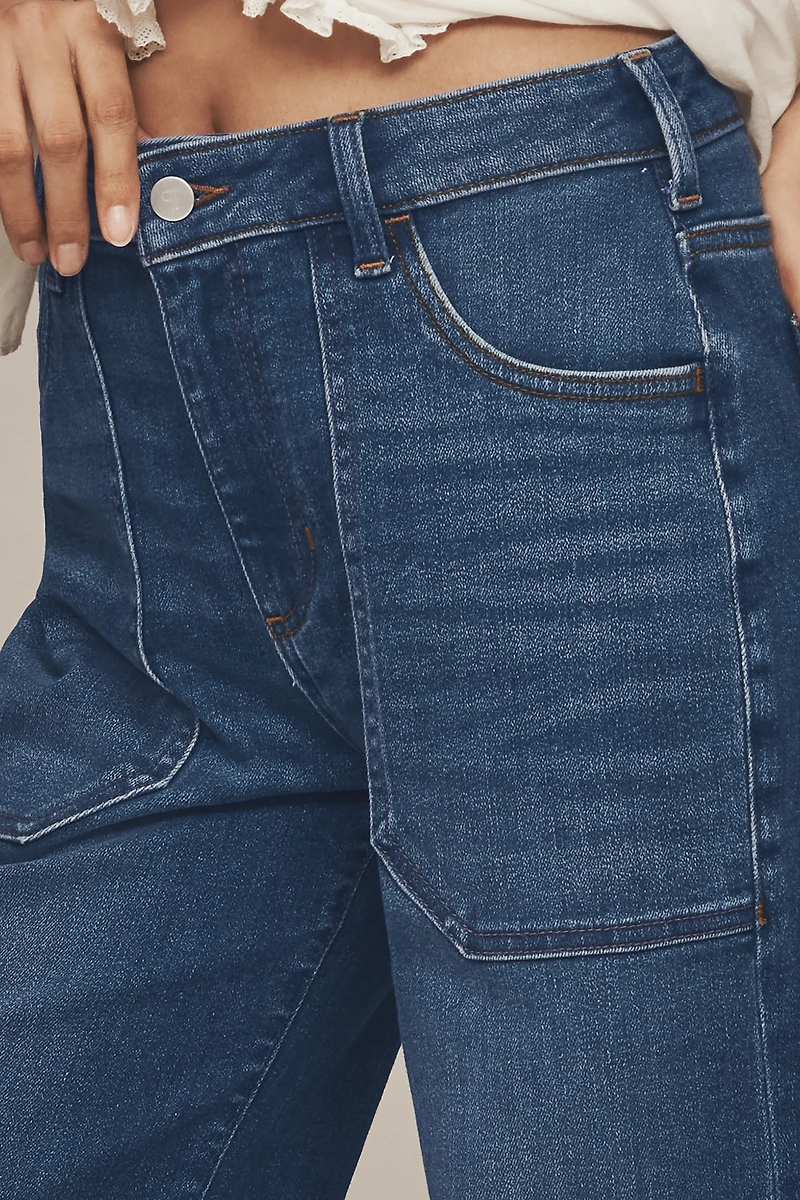 The Rylan Relaxed High-Rise Flare Jeans by Pilcro