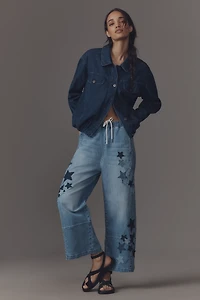 The Izzie Relaxed Pull-On Barrel Jeans by Pilcro