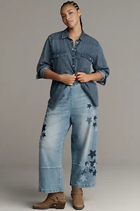 The Izzie Relaxed Pull-On Barrel Jeans by Pilcro