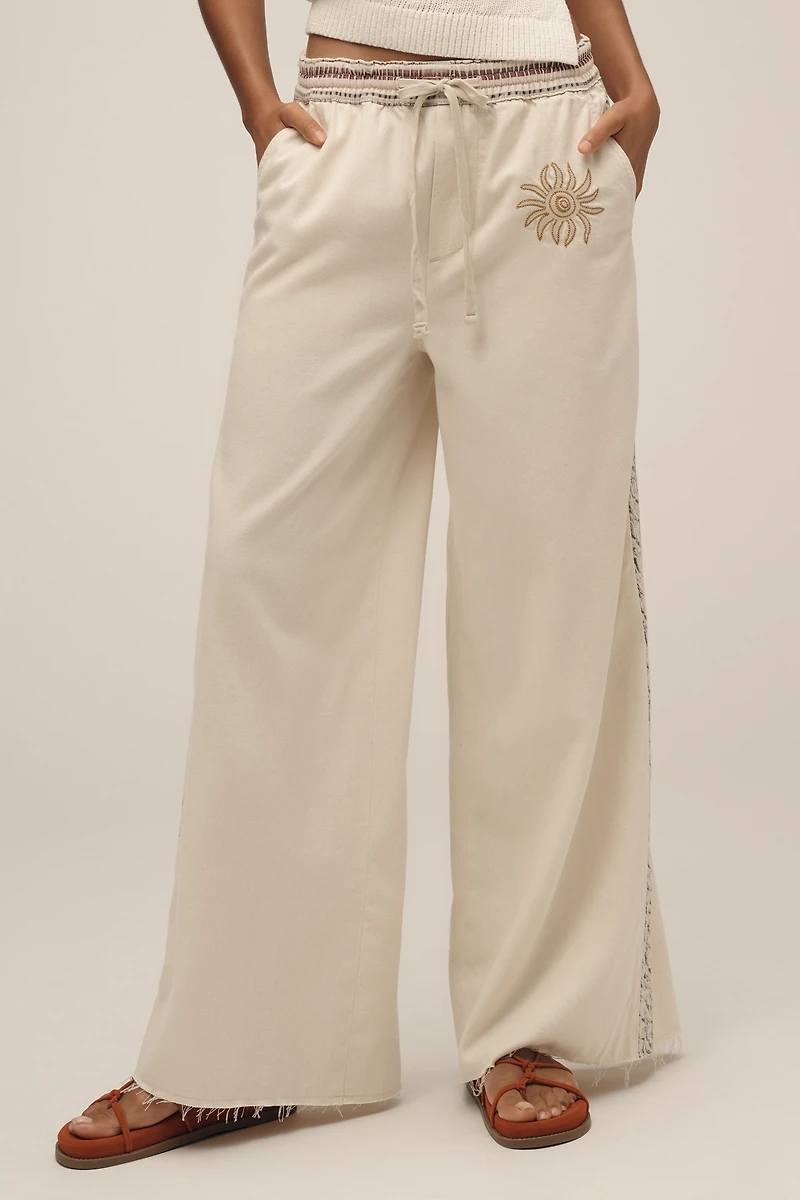 Pilcro The Surfer Drawstring Pull-On Jeans