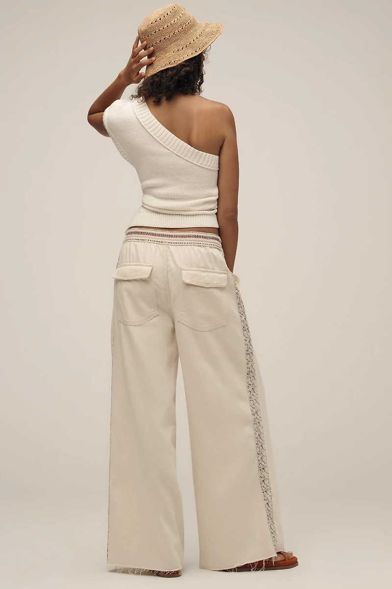 Pilcro The Surfer Drawstring Pull-On Jeans