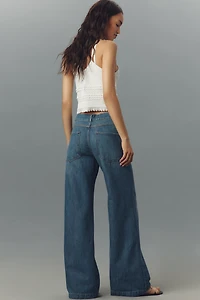 Pilcro High-Rise Pull-On Flare Jeans