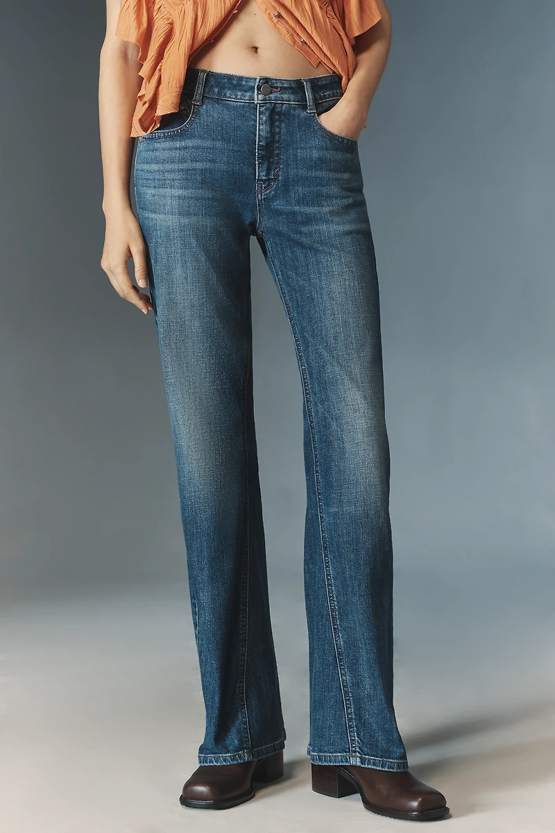 Pilcro Low-Rise Flared Jeans