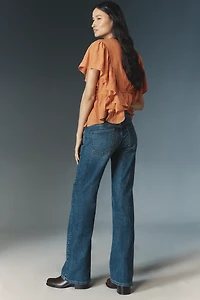 Pilcro Low-Rise Flared Jeans