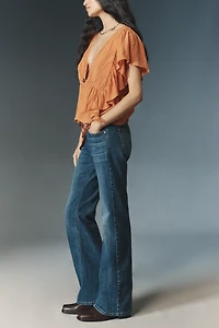 Pilcro Low-Rise Flared Jeans