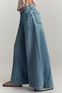 Pilcro Mid-Rise Super-Wide-Leg Jeans
