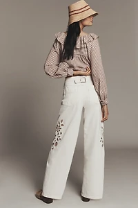Pilcro Mid-Rise Relaxed Tapered Jeans