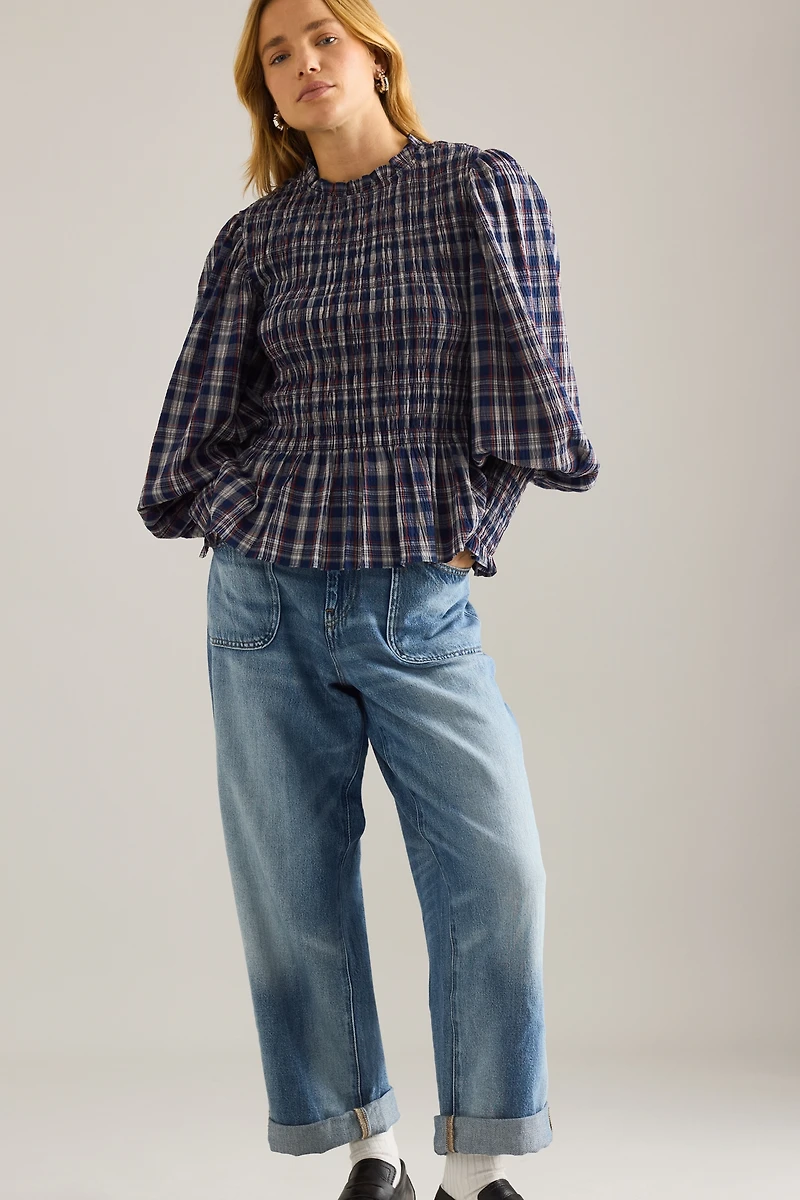 The Jenna Mid-Rise Relaxed Jeans by Pilcro